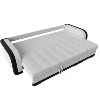 Угловой диван Марсель (экокожа белый чёрный) - Изображение 2